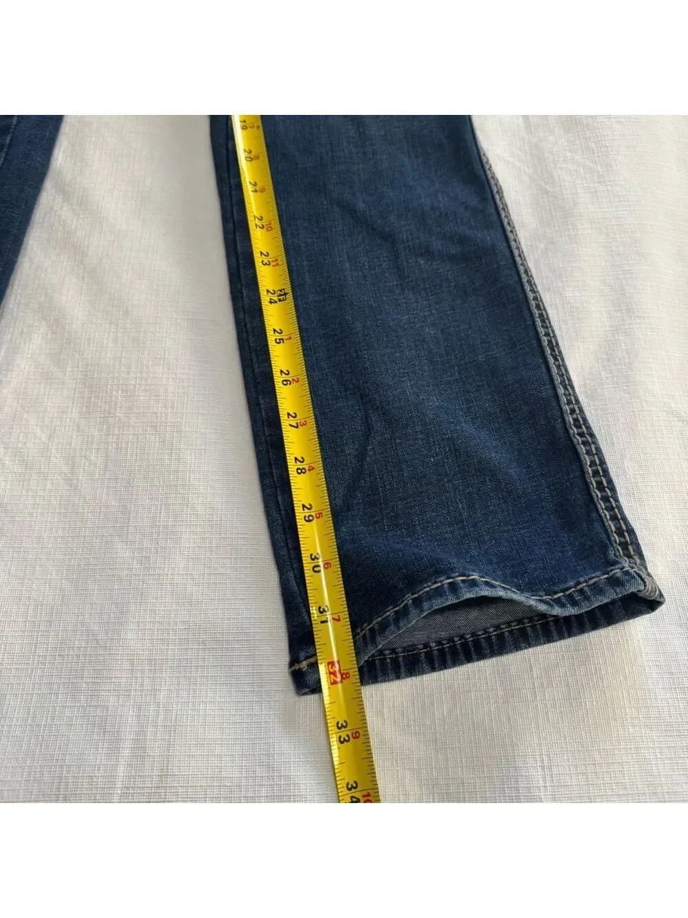 True Religion Billie Mid Rise Women's Straight Leg Jeans SZ 31 - Picture 10 of 12